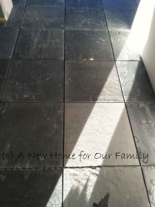 Black Velvet Limestone Tiles - Laundry