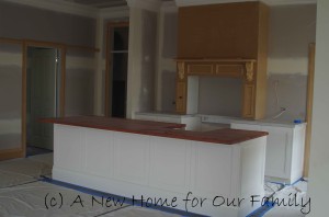 Kitchen benches & cabinets