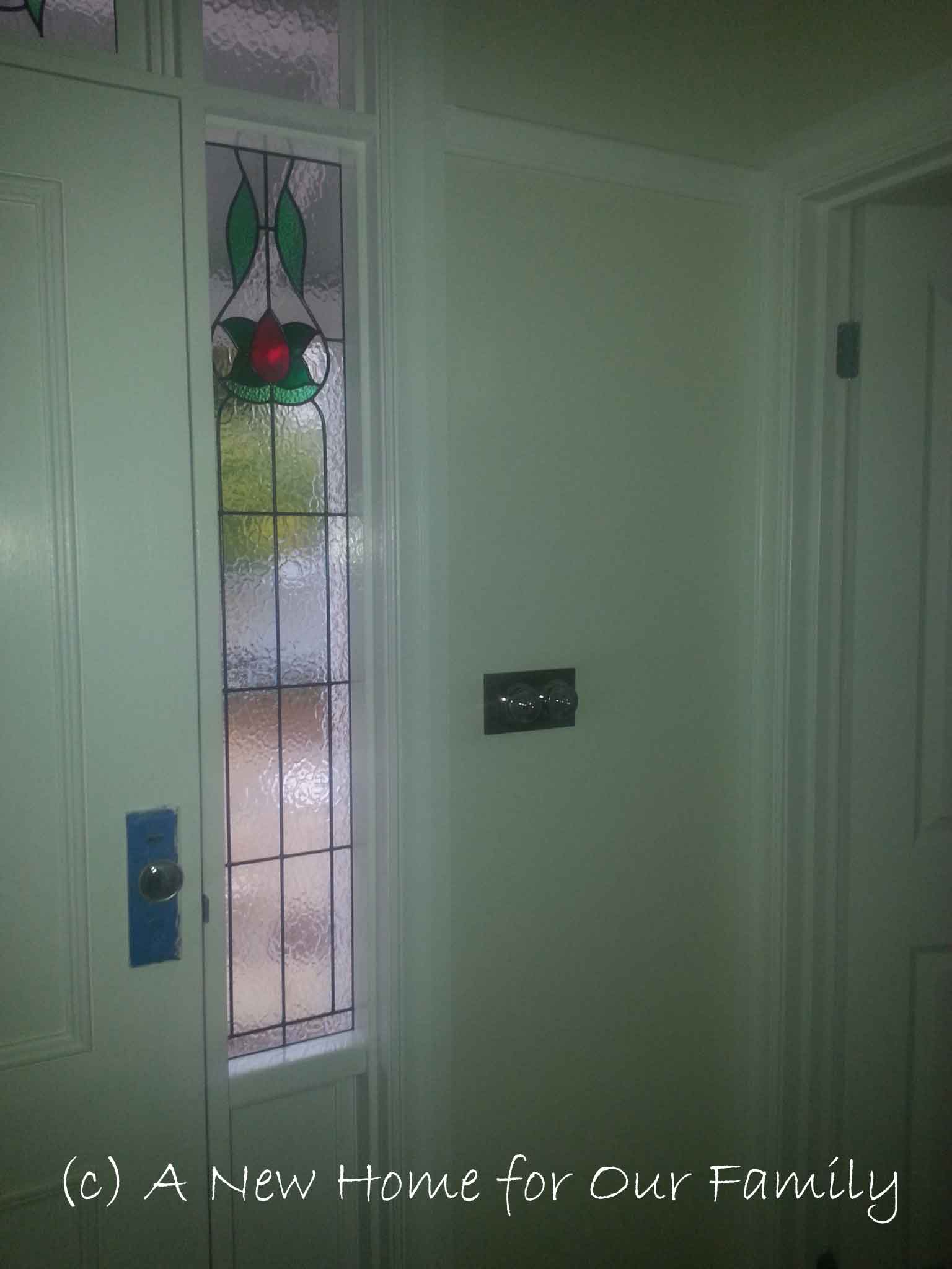 Front Door Stained Glass - obscured